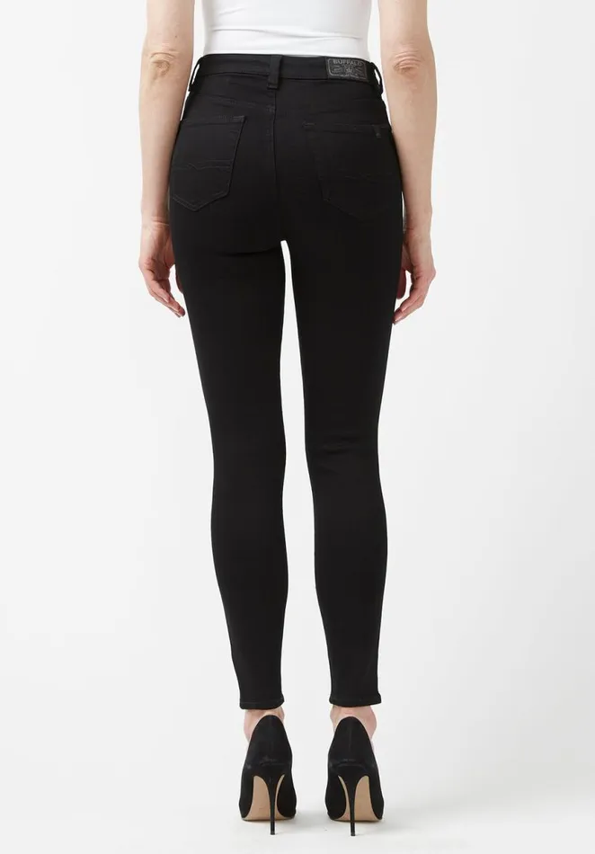 Women High Rise Skinny Skylar Black Jeans Black Buffalo David Bitton High Rise Skinny Skylar