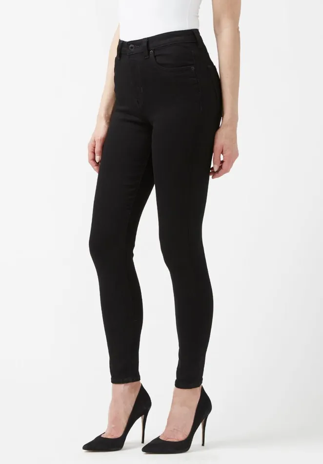 Women High Rise Skinny Skylar Black Jeans Black Buffalo David Bitton High Rise Skinny Skylar