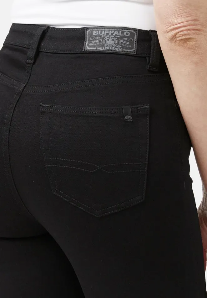 Women High Rise Skinny Skylar Black Jeans Black Buffalo David Bitton High Rise Skinny Skylar