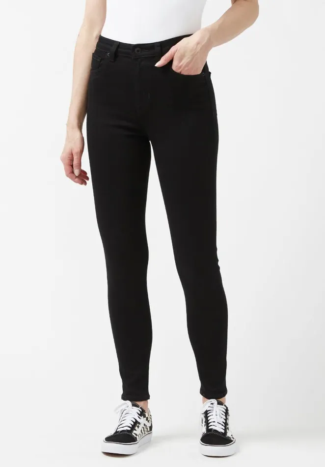 Women High Rise Skinny Skylar Black Jeans Black Buffalo David Bitton High Rise Skinny Skylar