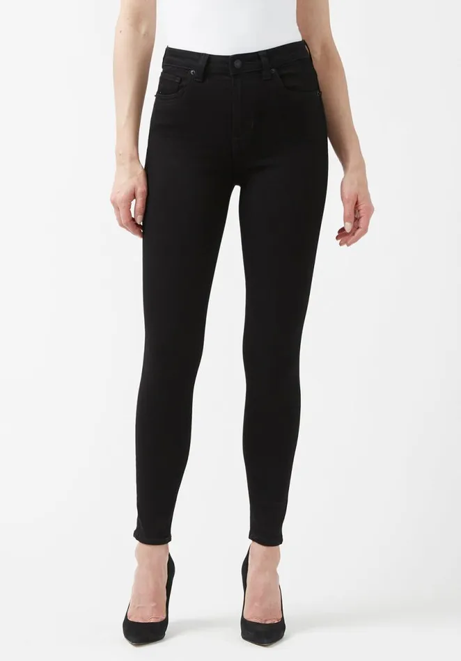 Women High Rise Skinny Skylar Black Jeans Black Buffalo David Bitton High Rise Skinny Skylar