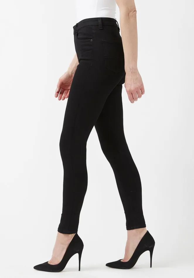 Women High Rise Skinny Skylar Black Jeans Black Buffalo David Bitton High Rise Skinny Skylar