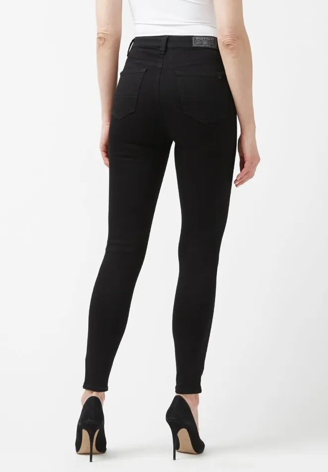 Women High Rise Skinny Skylar Black Jeans Black Buffalo David Bitton High Rise Skinny Skylar