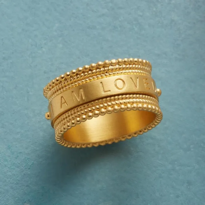 Women I Am Loved Spinner Ring Sundance Catalog Rings