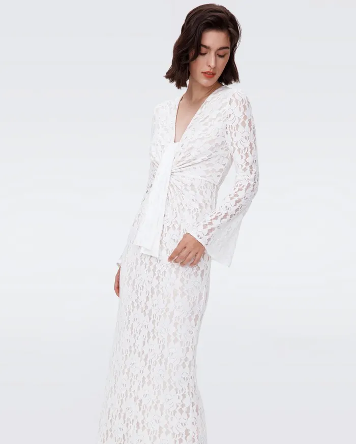 Women Jobin Dress Ivory DVF Dresses