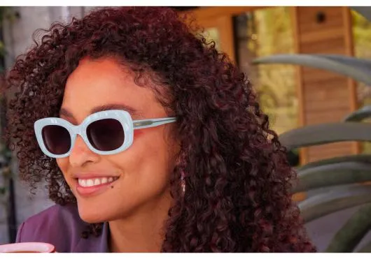 Women Jules Blue Grey TOMS Sunglasses