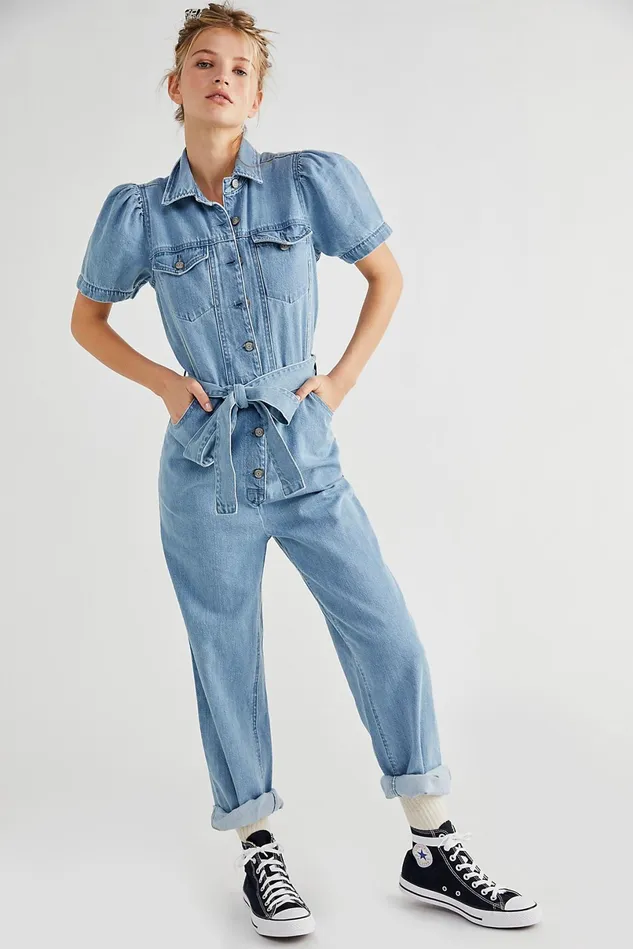 Women Jumpsuits Free People Boyish The Vincent Coverall The General