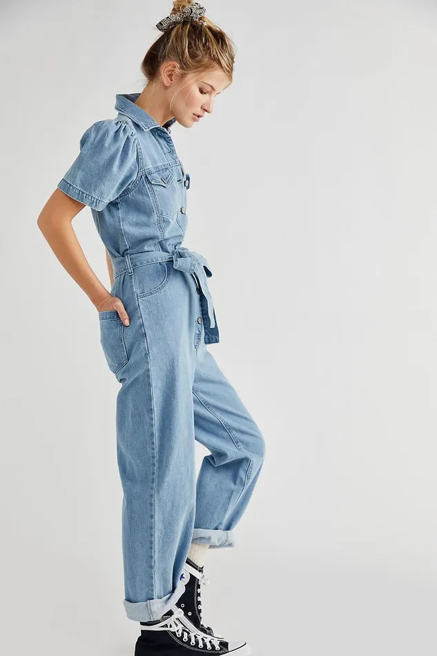Women Jumpsuits Free People Boyish The Vincent Coverall The General