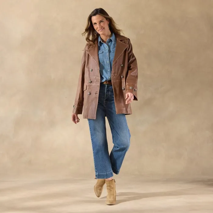 Women Kirsten Peacoat Cognac Sundance Catalog Jackets and Coats Women Kirsten Peacoat Cognac Sundance Catalog Jackets and Coats