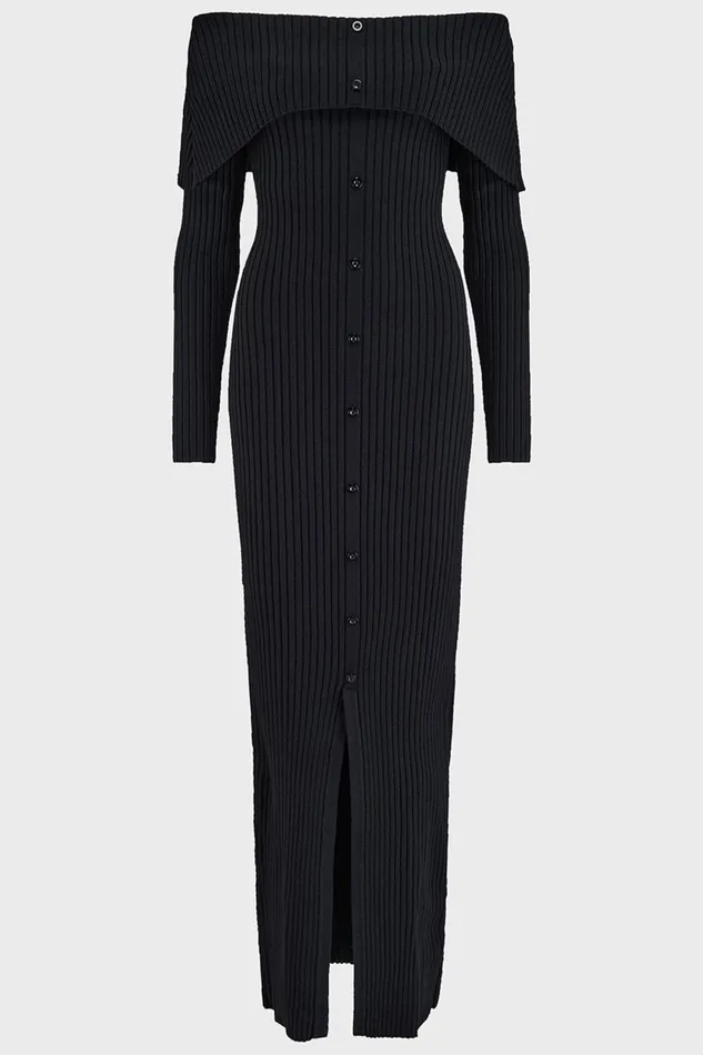 Women Knitted Killstar Shadow Empress Dress