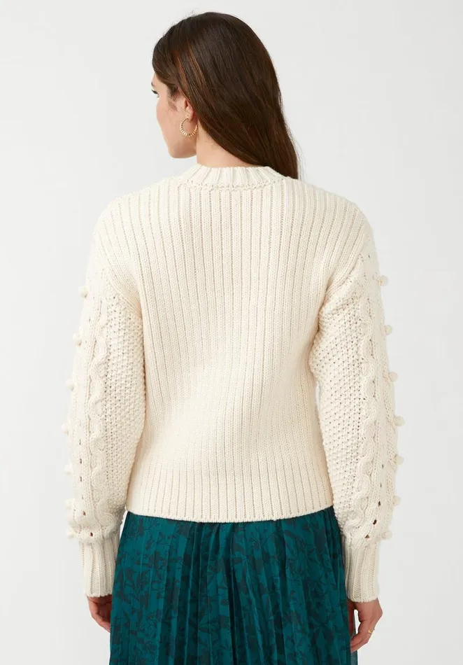 Women Larsa Ivory Women039s Crew Neck Sweater Ivory Buffalo David Bitton Sweaters