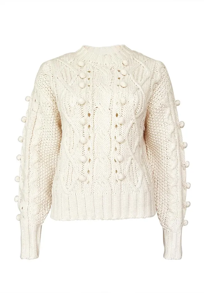 Women Larsa Ivory Women039s Crew Neck Sweater Ivory Buffalo David Bitton Sweaters