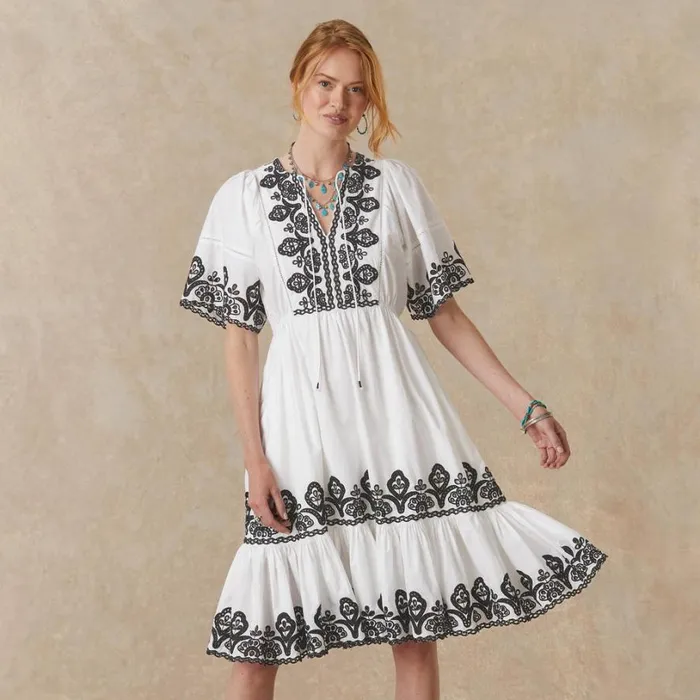 Women Layna Embroidered Dress Petite White Sundance Catalog Dresses and Jumpsuits Women Layna Embroidered Dress Petite White Sundance Catalog Dresses and Jumpsuits