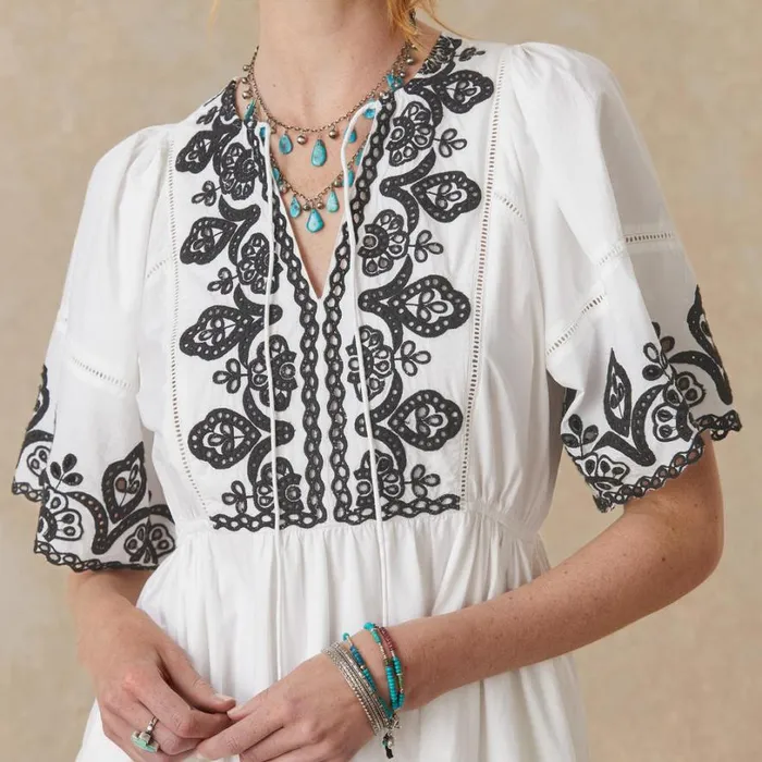 Women Layna Embroidered Dress Petite White Sundance Catalog Dresses and Jumpsuits Women Layna Embroidered Dress Petite White Sundance Catalog Dresses and Jumpsuits