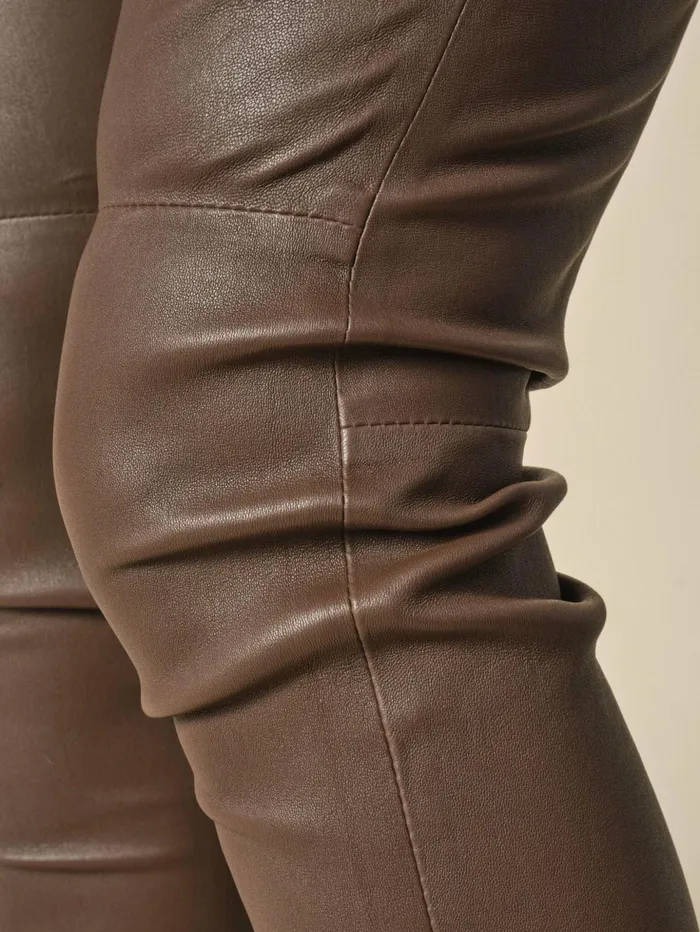 Women Leather MOS MOSH MMLucia Stretch Leather Legging Rain Drum