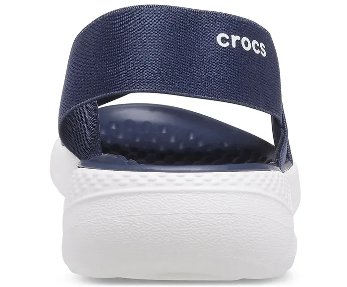 Women LiteRide Stretch Sandal Navy White Crocs Sandals