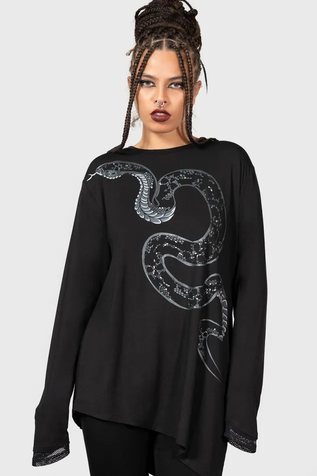 Women Long Sleeves Killstar Aniliidae Top