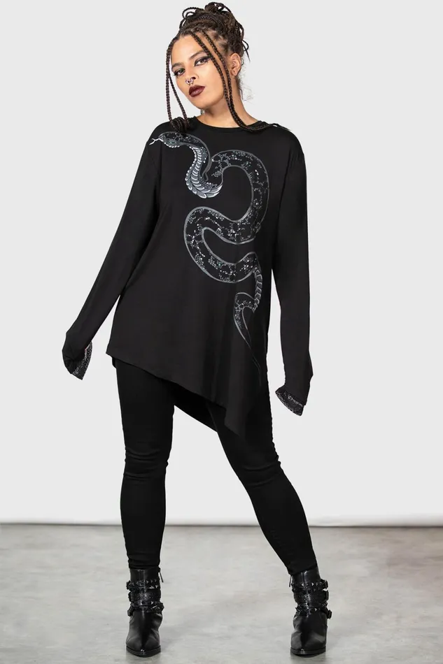 Women Long Sleeves Killstar Aniliidae Top