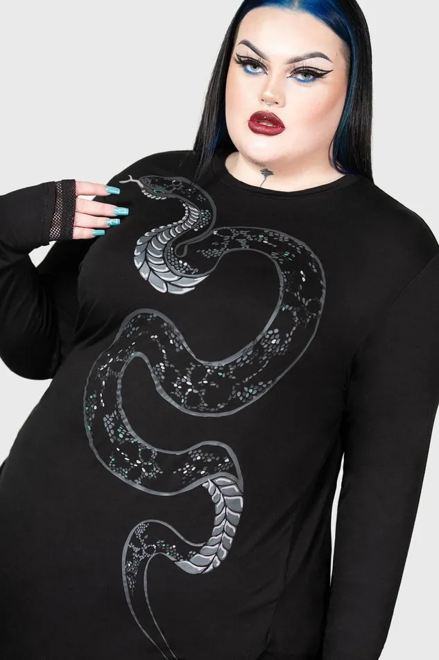 Women Long Sleeves Killstar Aniliidae Top