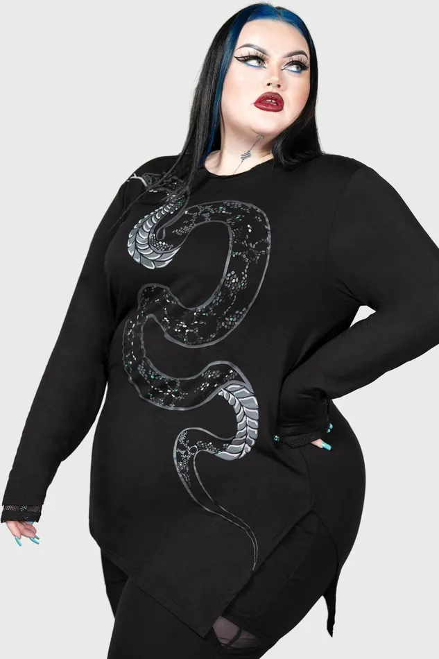 Women Long Sleeves Killstar Aniliidae Top
