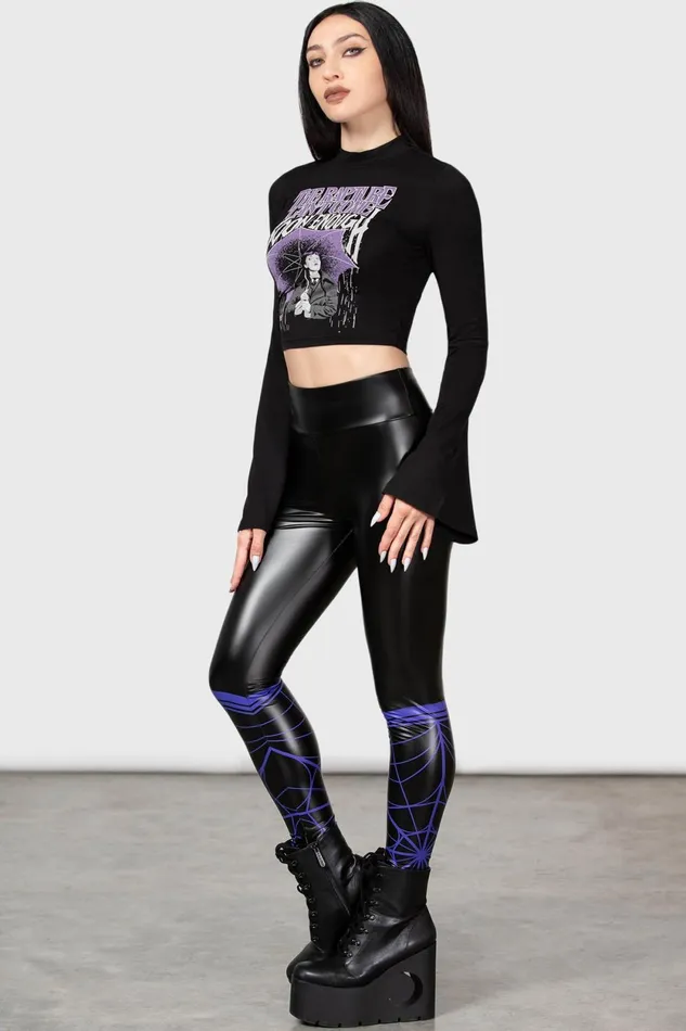 Women Long Sleeves Killstar Be Strange Long Sleeve Top