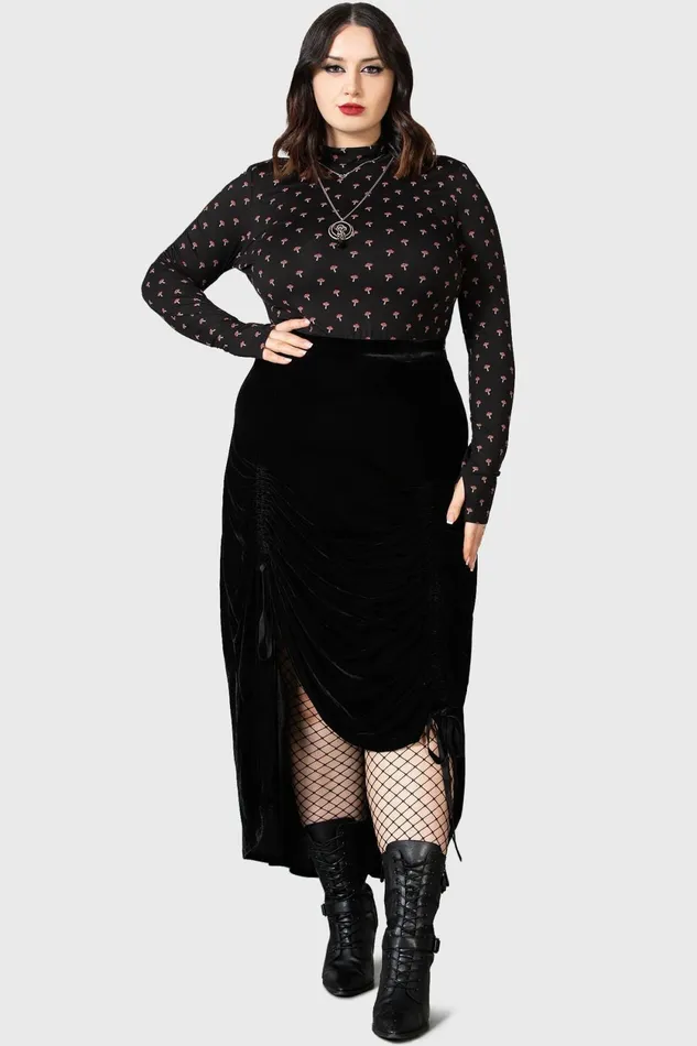 Women Long Sleeves Killstar Dapperling Long Sleeve Top