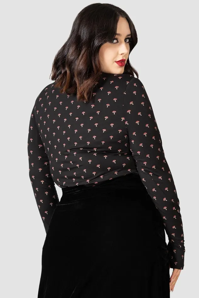 Women Long Sleeves Killstar Dapperling Long Sleeve Top
