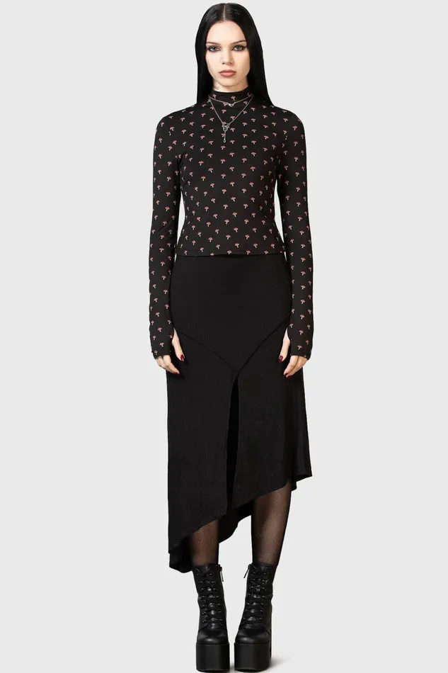 Women Long Sleeves Killstar Dapperling Long Sleeve Top