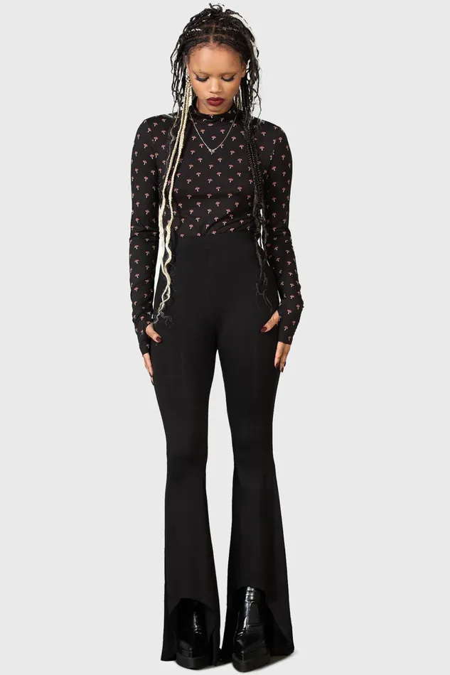 Women Long Sleeves Killstar Dapperling Long Sleeve Top