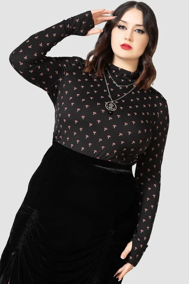 Women Long Sleeves Killstar Dapperling Long Sleeve Top