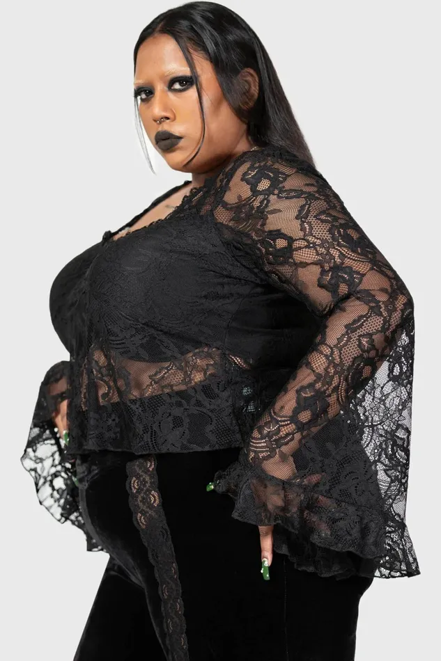 Women Long Sleeves Killstar Dolor Top