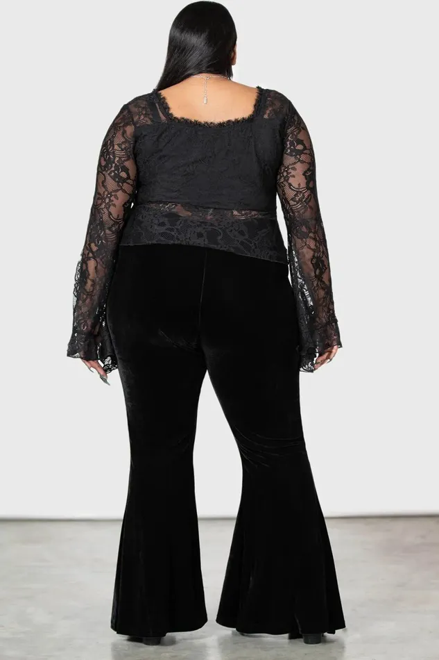 Women Long Sleeves Killstar Dolor Top