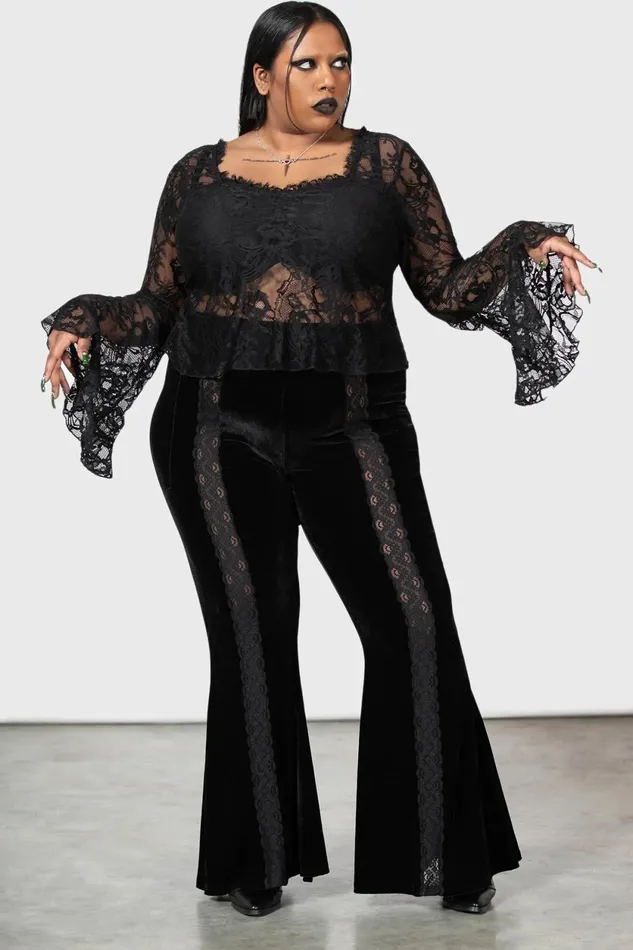 Women Long Sleeves Killstar Dolor Top