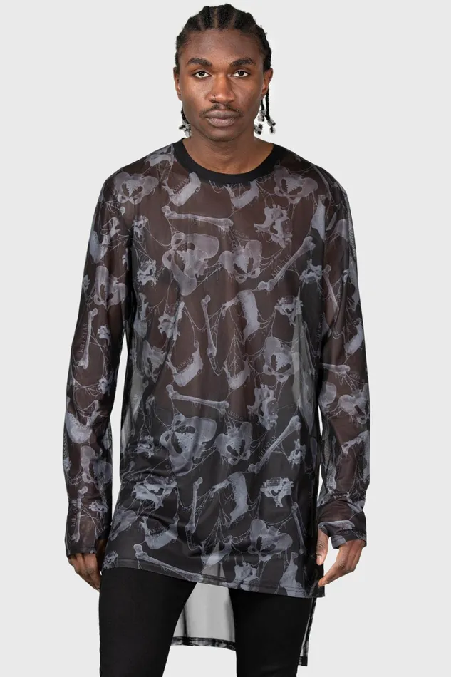 Women Long Sleeves Killstar Ossuary Long Sleeve Top