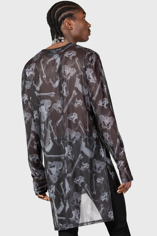 Women Long Sleeves Killstar Ossuary Long Sleeve Top