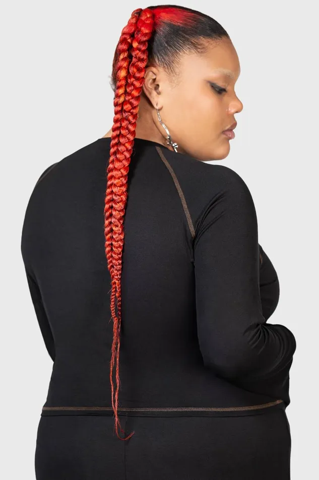 Women Long Sleeves Killstar Rising Night Top
