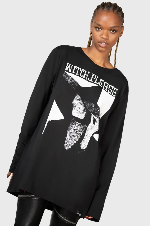 Women Long Sleeves Killstar Wytch Gaze Long Sleeve Top