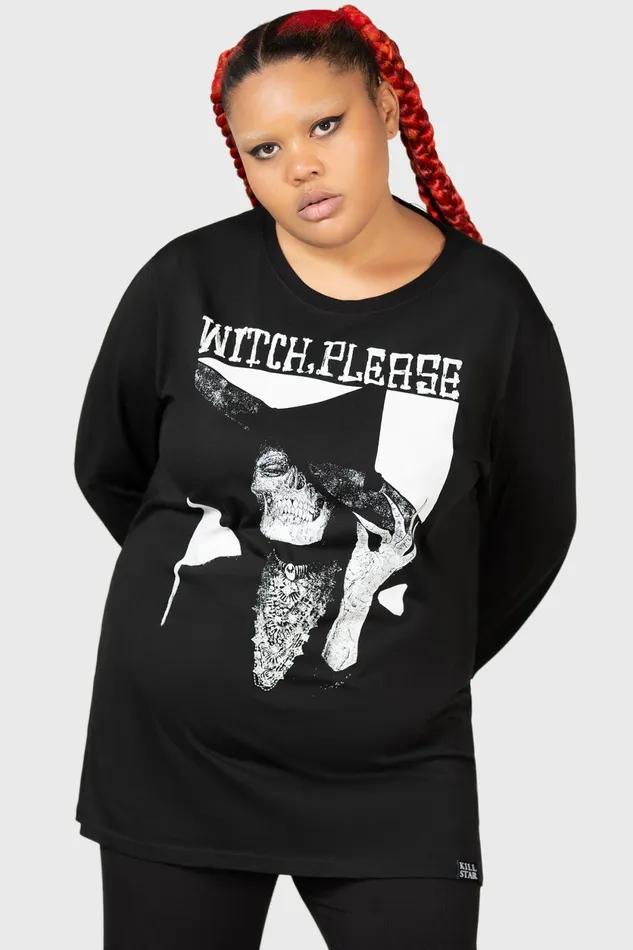 Women Long Sleeves Killstar Wytch Gaze Long Sleeve Top