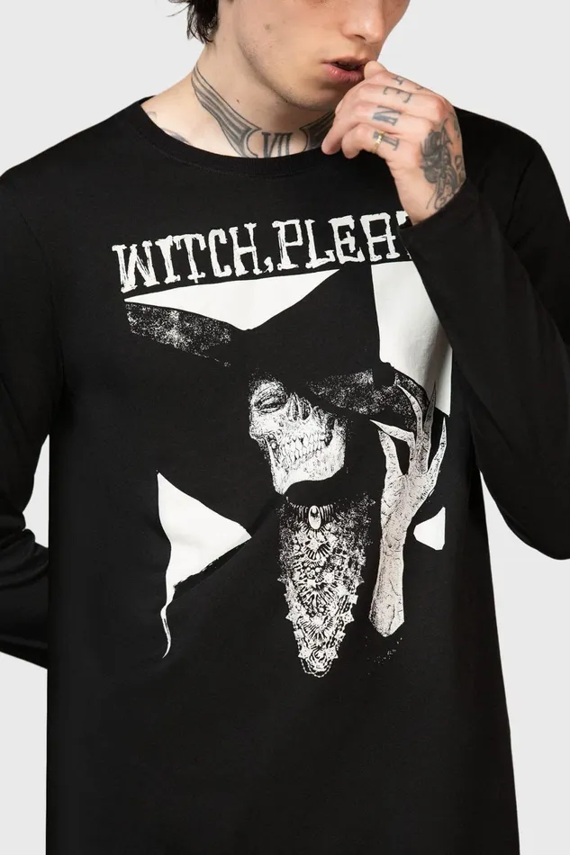 Women Long Sleeves Killstar Wytch Gaze Long Sleeve Top