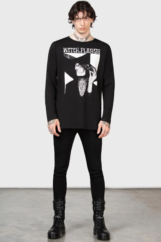 Women Long Sleeves Killstar Wytch Gaze Long Sleeve Top