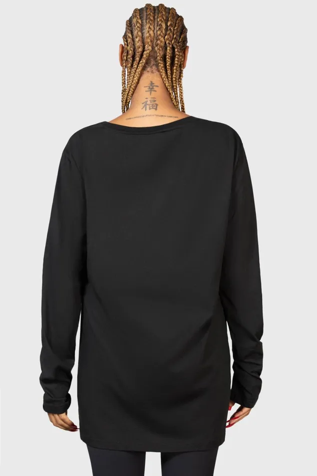 Women Long Sleeves Killstar Wytch Gaze Long Sleeve Top