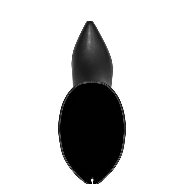 Women Lottie Over The Knee Boot Smooth Black Marc Fisher OTK Boots