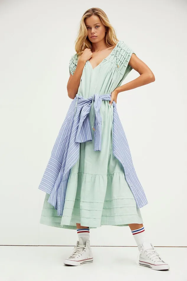 Women Loungewear Free People In The Mood For This Midi Dress Succulent