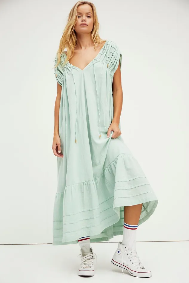 Women Loungewear Free People In The Mood For This Midi Dress Succulent