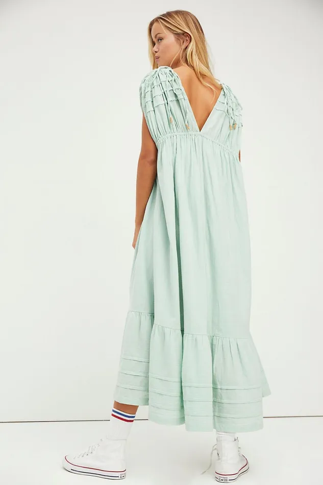 Women Loungewear Free People In The Mood For This Midi Dress Succulent