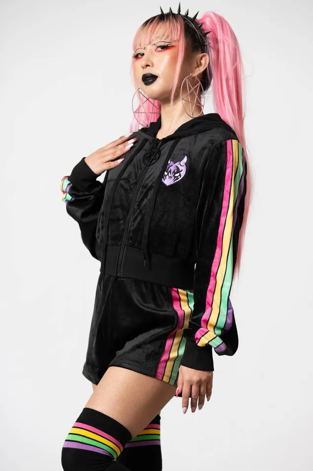 Women Loungewear Killstar Coven Chill Velour Hoodie