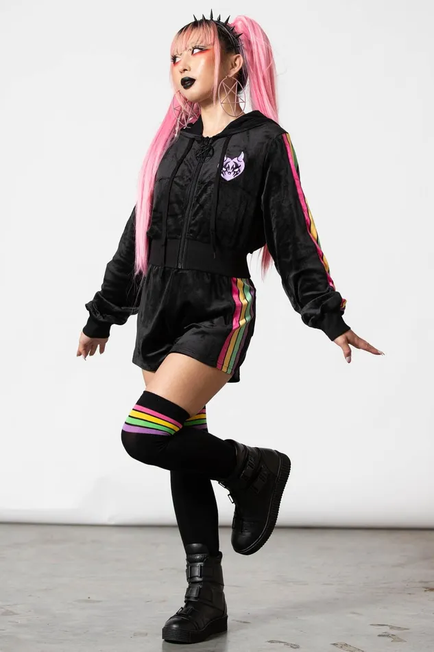 Women Loungewear Killstar Coven Chill Velour Hoodie