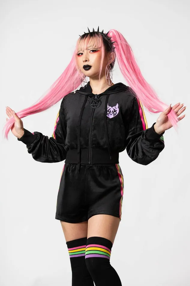 Women Loungewear Killstar Coven Chill Velour Hoodie