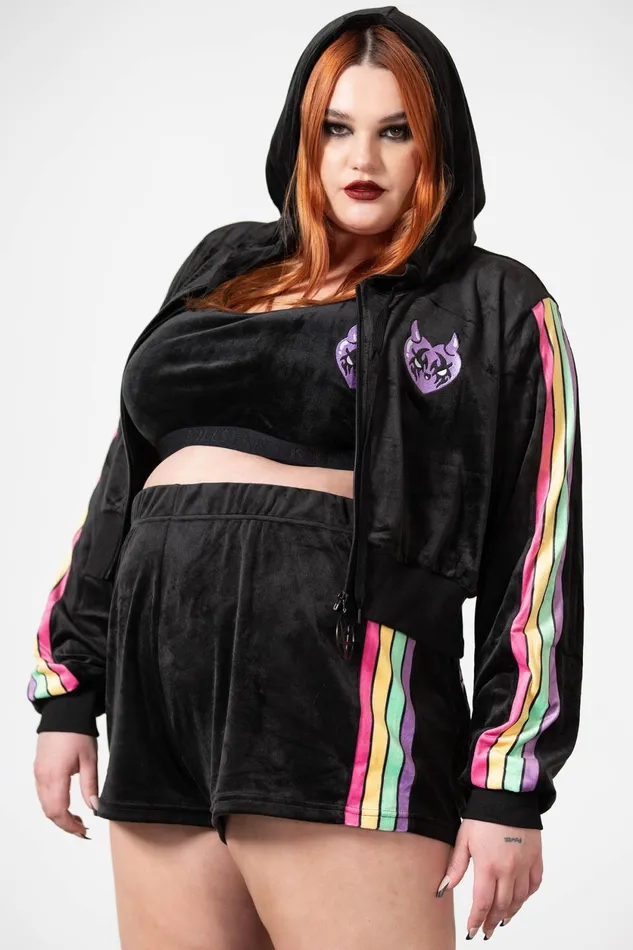 Women Loungewear Killstar Coven Chill Velour Hoodie