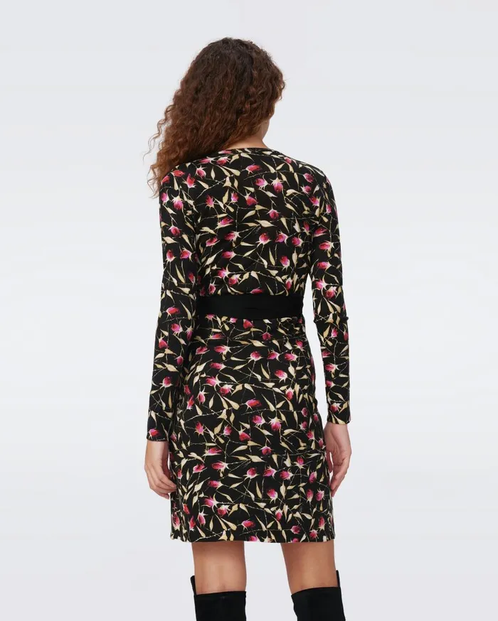 Women Luella Wool Wrap Dress Rockn Rose DVF Dresses